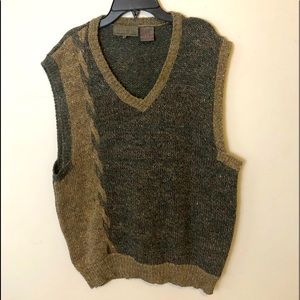 P25 VINTAGE MARC EVAN SWEATER VEST GRAY BROWN SOFT SZ XL (2 for $10)